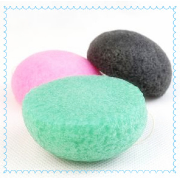 Hot Sale Natural Oval Shape Konjac Sponge